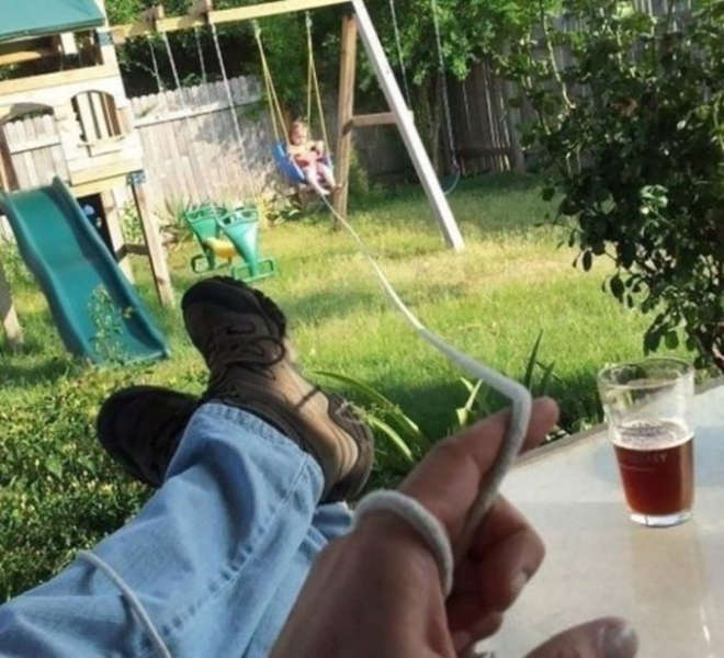 La babysitting version papa